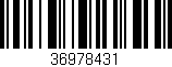 Código de barras (EAN, GTIN, SKU, ISBN): '36978431'