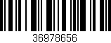 Código de barras (EAN, GTIN, SKU, ISBN): '36978656'