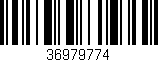 Código de barras (EAN, GTIN, SKU, ISBN): '36979774'