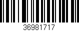 Código de barras (EAN, GTIN, SKU, ISBN): '36981717'