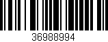 Código de barras (EAN, GTIN, SKU, ISBN): '36988994'