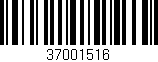 Código de barras (EAN, GTIN, SKU, ISBN): '37001516'