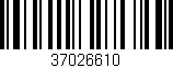 Código de barras (EAN, GTIN, SKU, ISBN): '37026610'