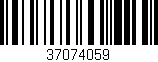 Código de barras (EAN, GTIN, SKU, ISBN): '37074059'