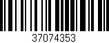Código de barras (EAN, GTIN, SKU, ISBN): '37074353'