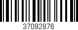 Código de barras (EAN, GTIN, SKU, ISBN): '37092876'