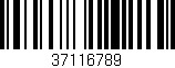 Código de barras (EAN, GTIN, SKU, ISBN): '37116789'
