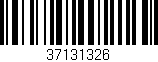 Código de barras (EAN, GTIN, SKU, ISBN): '37131326'