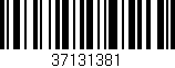 Código de barras (EAN, GTIN, SKU, ISBN): '37131381'
