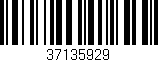 Código de barras (EAN, GTIN, SKU, ISBN): '37135929'