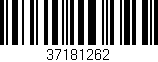 Código de barras (EAN, GTIN, SKU, ISBN): '37181262'