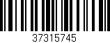 Código de barras (EAN, GTIN, SKU, ISBN): '37315745'