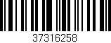 Código de barras (EAN, GTIN, SKU, ISBN): '37316258'