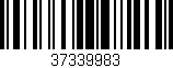 Código de barras (EAN, GTIN, SKU, ISBN): '37339983'
