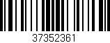 Código de barras (EAN, GTIN, SKU, ISBN): '37352361'