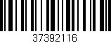 Código de barras (EAN, GTIN, SKU, ISBN): '37392116'