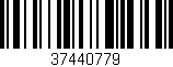 Código de barras (EAN, GTIN, SKU, ISBN): '37440779'
