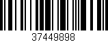 Código de barras (EAN, GTIN, SKU, ISBN): '37449898'