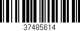 Código de barras (EAN, GTIN, SKU, ISBN): '37485614'