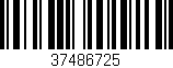 Código de barras (EAN, GTIN, SKU, ISBN): '37486725'