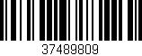 Código de barras (EAN, GTIN, SKU, ISBN): '37489809'