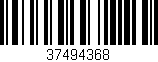 Código de barras (EAN, GTIN, SKU, ISBN): '37494368'