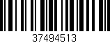 Código de barras (EAN, GTIN, SKU, ISBN): '37494513'