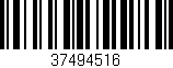 Código de barras (EAN, GTIN, SKU, ISBN): '37494516'