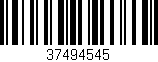 Código de barras (EAN, GTIN, SKU, ISBN): '37494545'