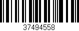 Código de barras (EAN, GTIN, SKU, ISBN): '37494558'