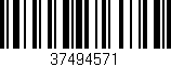 Código de barras (EAN, GTIN, SKU, ISBN): '37494571'