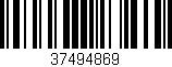 Código de barras (EAN, GTIN, SKU, ISBN): '37494869'