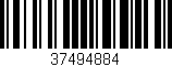 Código de barras (EAN, GTIN, SKU, ISBN): '37494884'