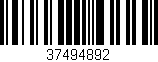 Código de barras (EAN, GTIN, SKU, ISBN): '37494892'