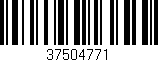 Código de barras (EAN, GTIN, SKU, ISBN): '37504771'