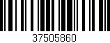 Código de barras (EAN, GTIN, SKU, ISBN): '37505860'