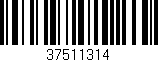 Código de barras (EAN, GTIN, SKU, ISBN): '37511314'