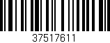 Código de barras (EAN, GTIN, SKU, ISBN): '37517611'