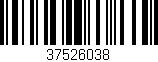 Código de barras (EAN, GTIN, SKU, ISBN): '37526038'