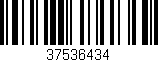 Código de barras (EAN, GTIN, SKU, ISBN): '37536434'