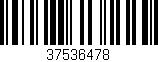 Código de barras (EAN, GTIN, SKU, ISBN): '37536478'