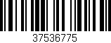 Código de barras (EAN, GTIN, SKU, ISBN): '37536775'