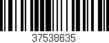 Código de barras (EAN, GTIN, SKU, ISBN): '37538635'
