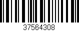 Código de barras (EAN, GTIN, SKU, ISBN): '37564308'