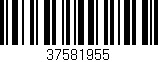 Código de barras (EAN, GTIN, SKU, ISBN): '37581955'