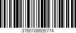 Código de barras (EAN, GTIN, SKU, ISBN): '3760108805774'