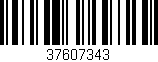 Código de barras (EAN, GTIN, SKU, ISBN): '37607343'