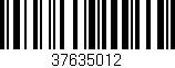 Código de barras (EAN, GTIN, SKU, ISBN): '37635012'