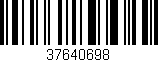Código de barras (EAN, GTIN, SKU, ISBN): '37640698'