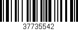 Código de barras (EAN, GTIN, SKU, ISBN): '37735542'
